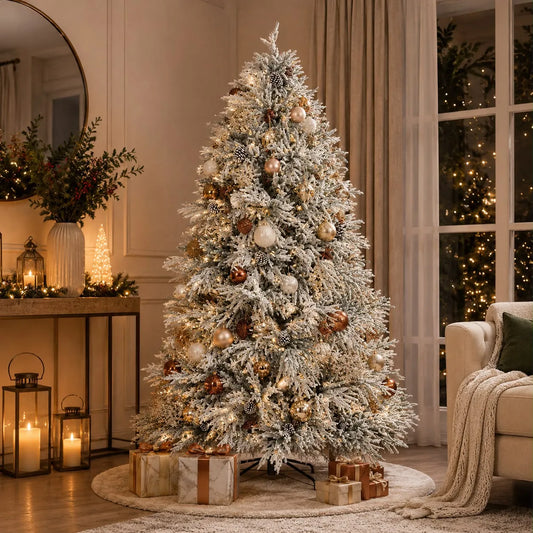 Árvore de Natal Nevada 695 Galhos 2,10M