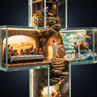 Cruz Iluminada Caminho de Jesus – 6 Cenas